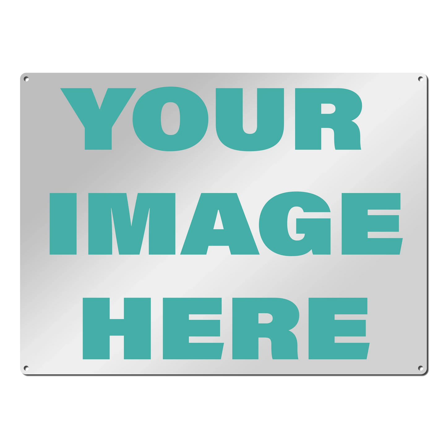 Custom Aluminum Sign Horizontal 11.5x15.5 inch