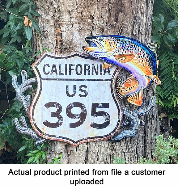 FULLY Custom 22 Guage Steel signs - Laser cut and printed to YOUR DESIGN!