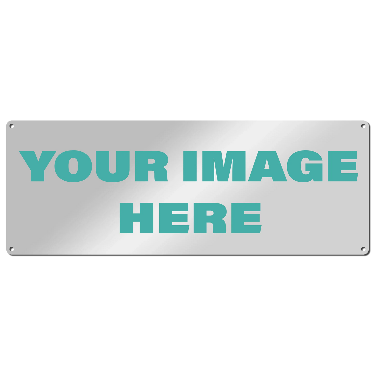 Custom Aluminum Sign Horizontal 5.75x15.5 inch