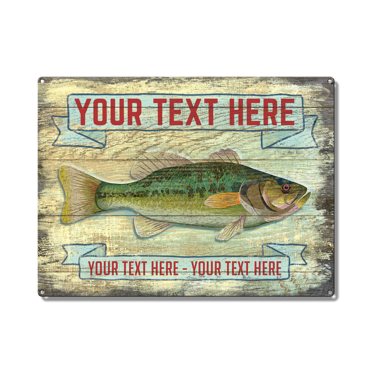 Bass Custom Metal Sign