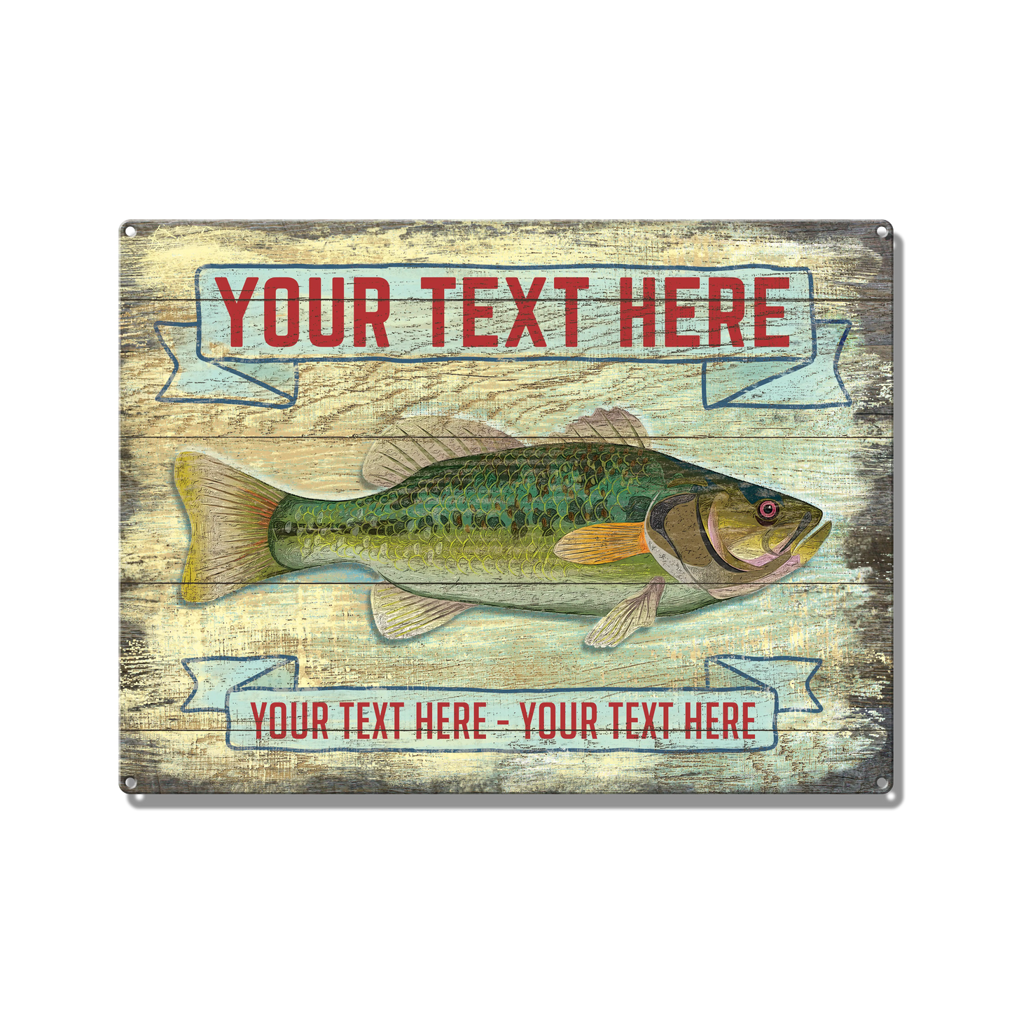 Bass Custom Metal Sign