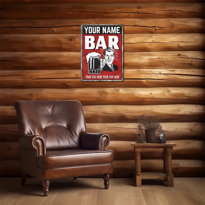 Bar Custom Metal Sign