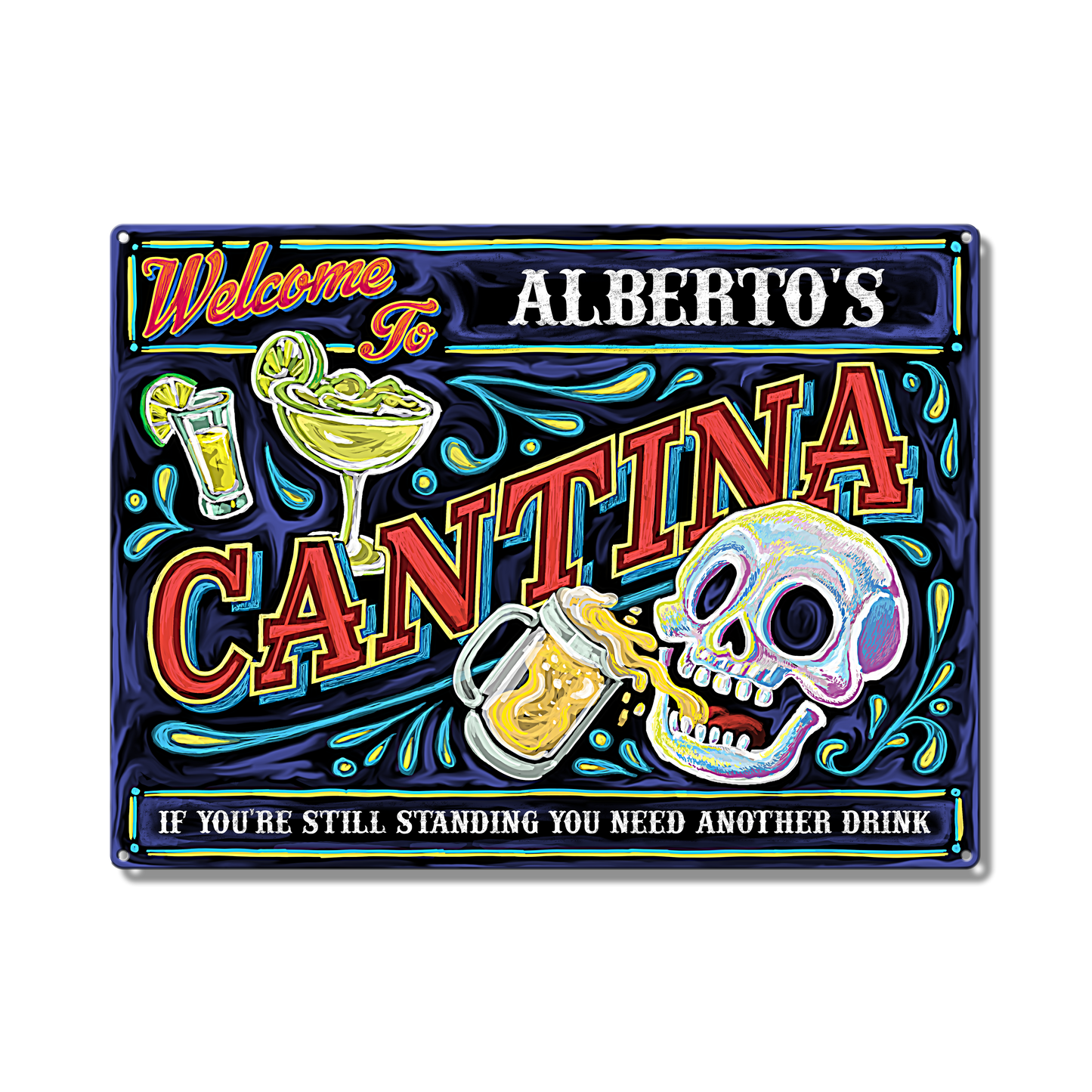 Cantina Custom Metal Sign