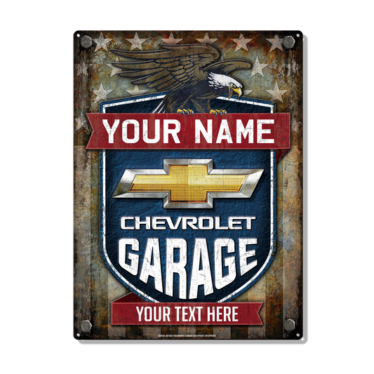 Chevy Eagle Custom Metal Sign