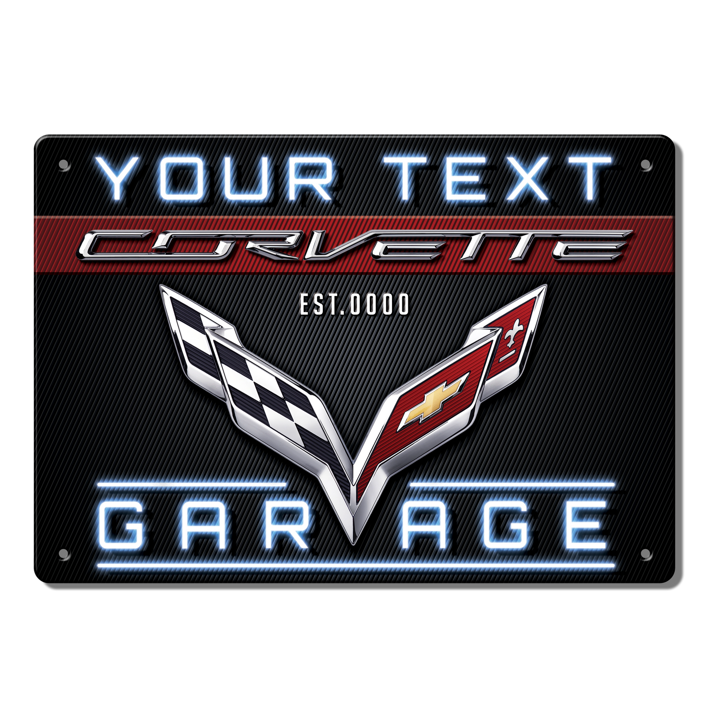 Corvette Garage Accent Light (Plate Only)