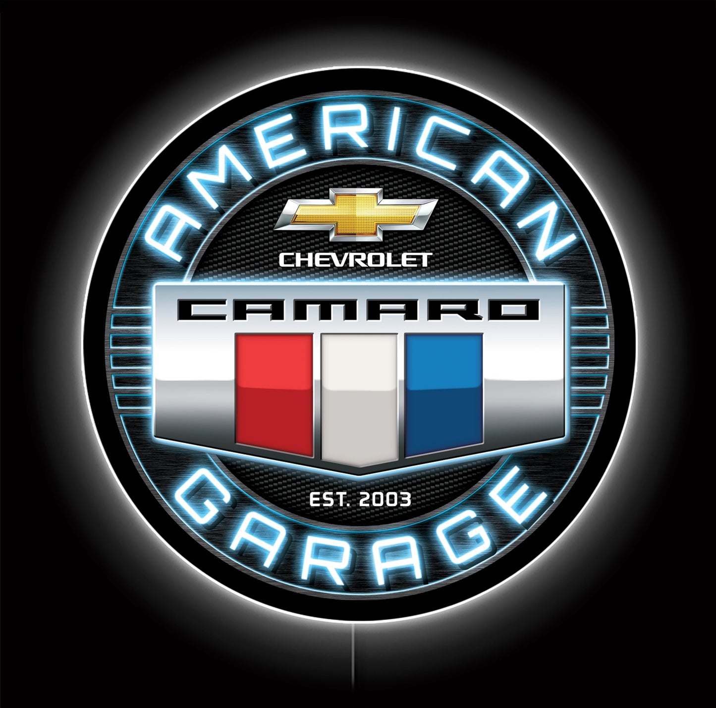 Camaro Round Custom LED Sign 23 in