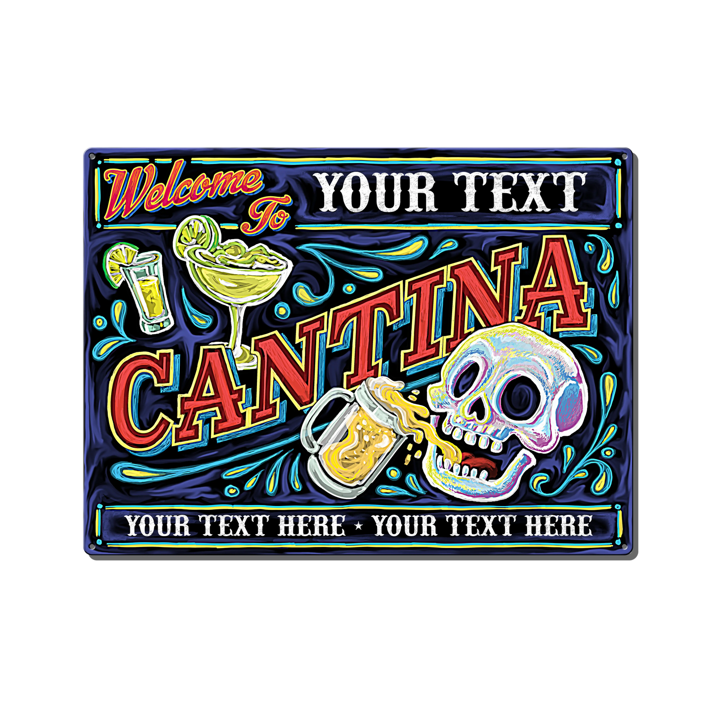 Cantina Custom Metal Sign