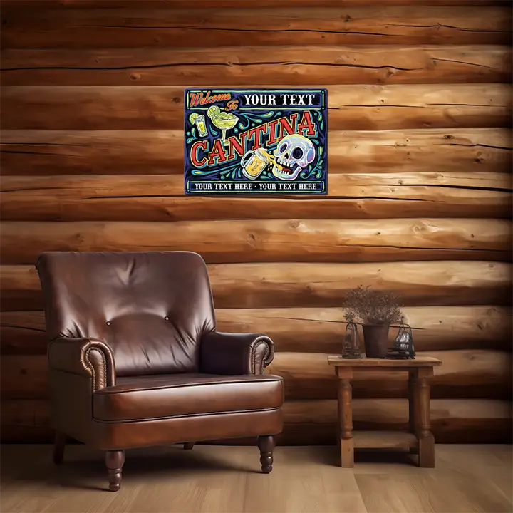 Cantina Custom Metal Sign