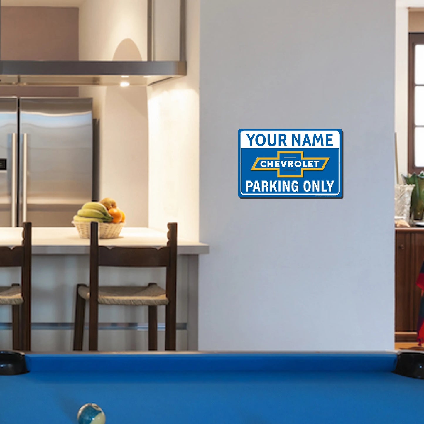 Chevy Parking Custom Metal Sign