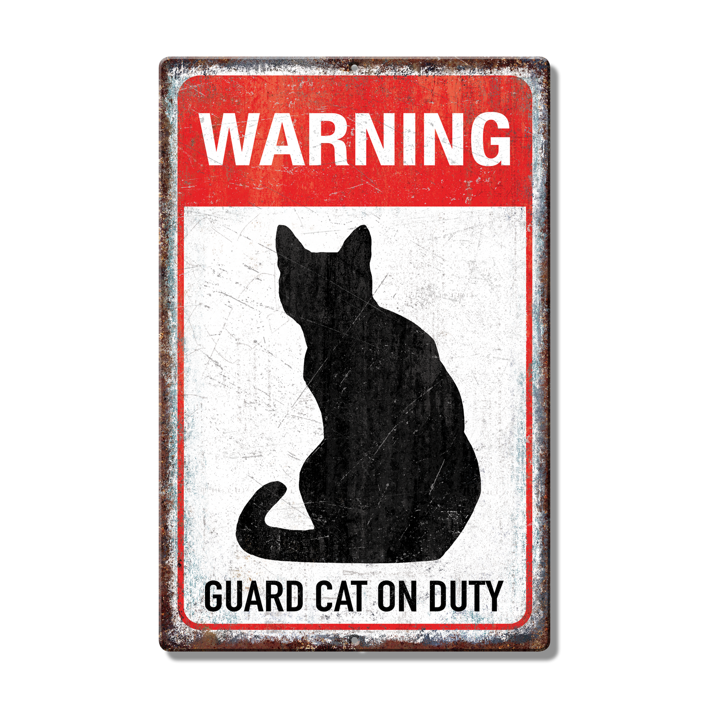 Cat Danger Custom Metal Sign