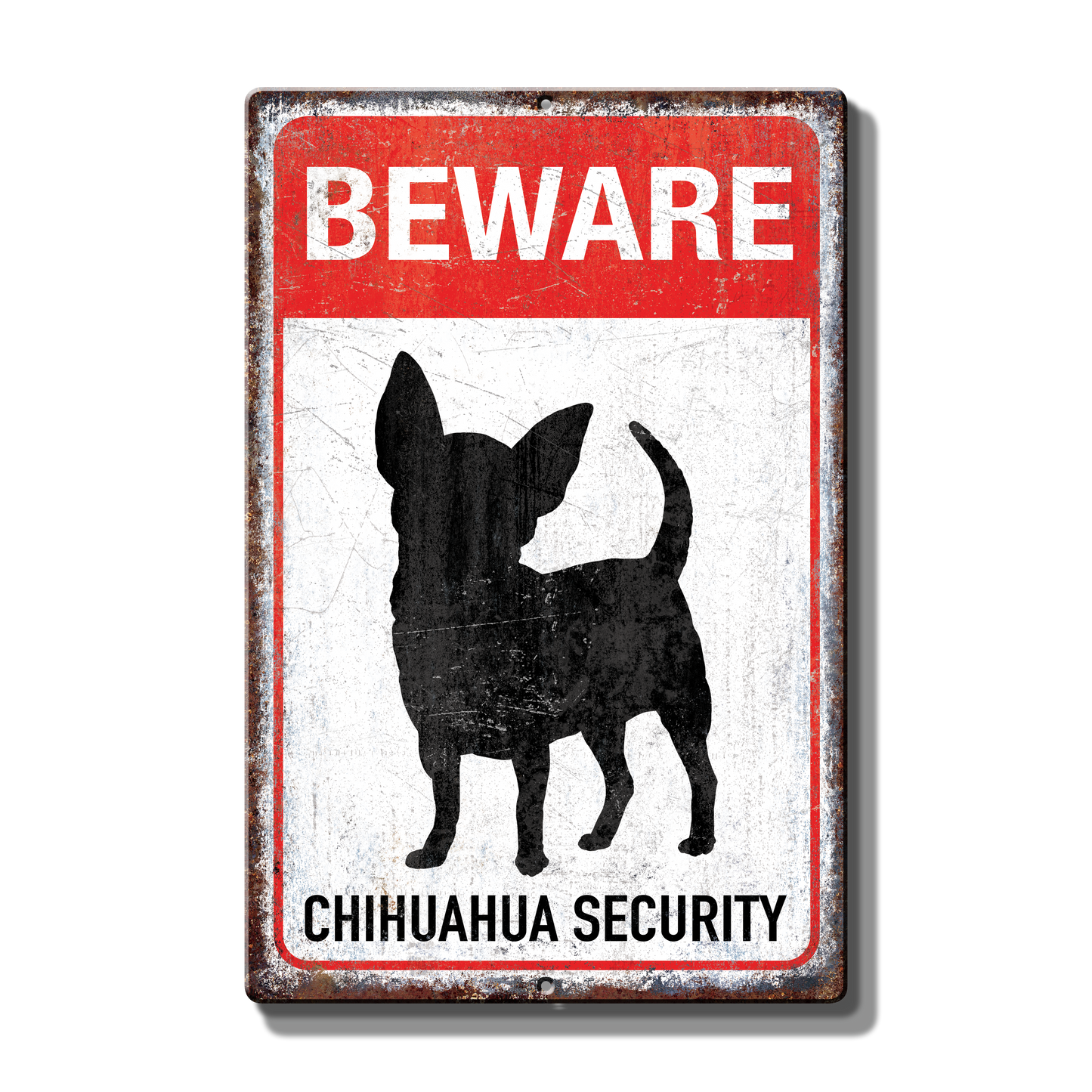 Chihuahua Danger Custom Metal Sign