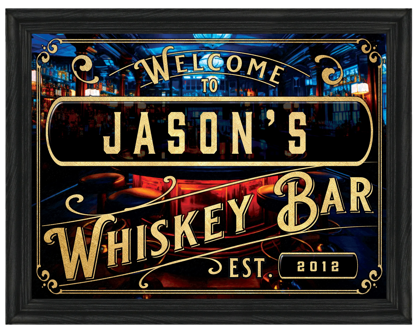 Whiskey 24x32 Framed Canvas