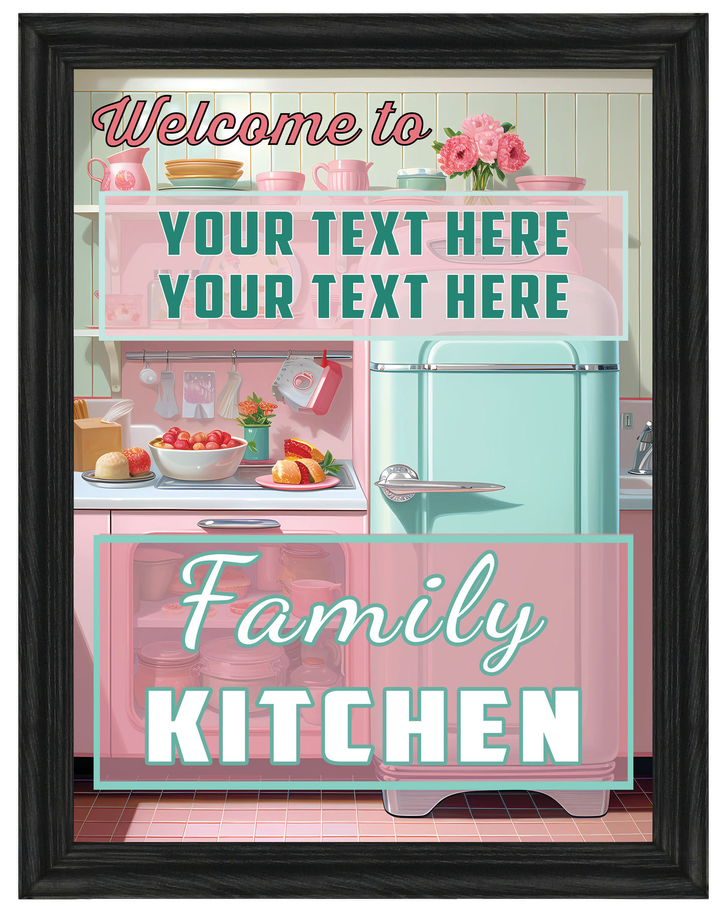 Kitchen 24x32 Framed Canvas
