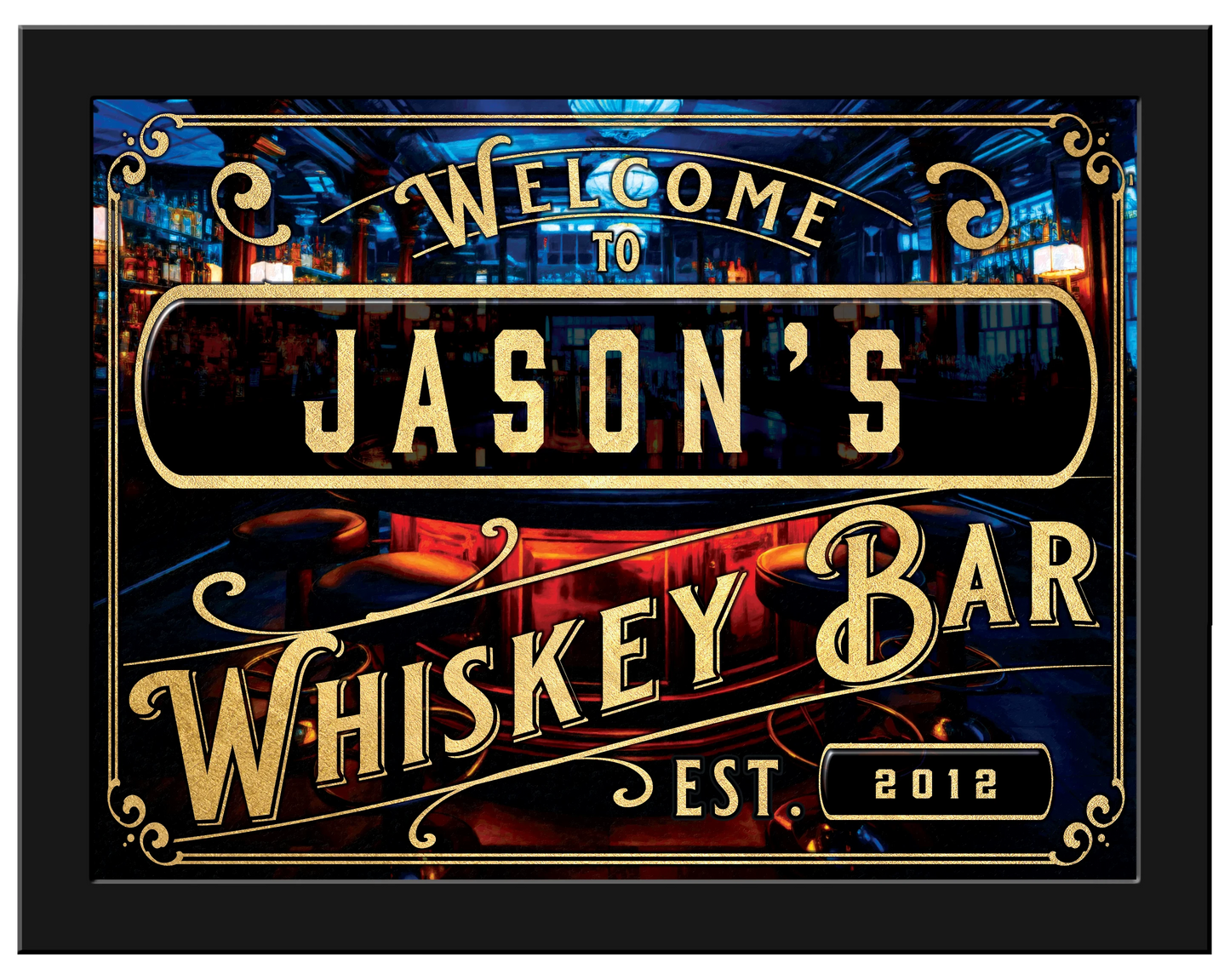 Whiskey 24x32 Framed Canvas