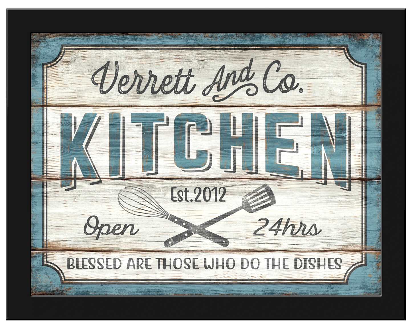 Farmhouse Kitchen 24x32 Framed Canvas