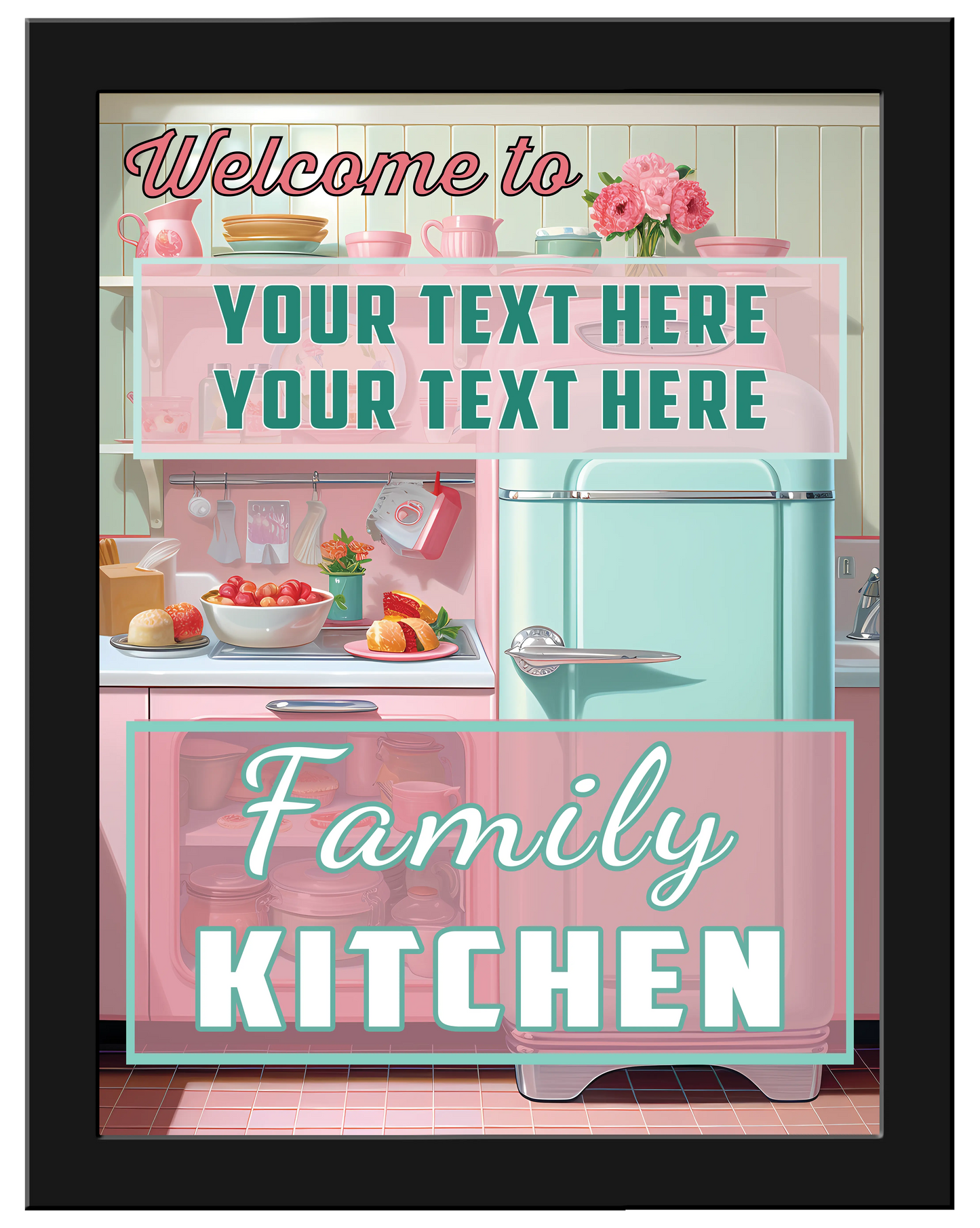 Kitchen 24x32 Framed Canvas