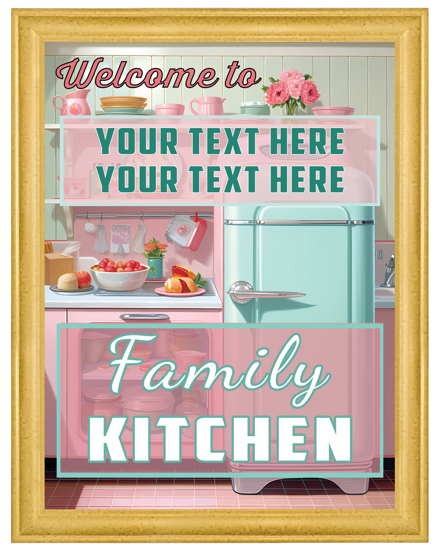 Kitchen 24x32 Framed Canvas