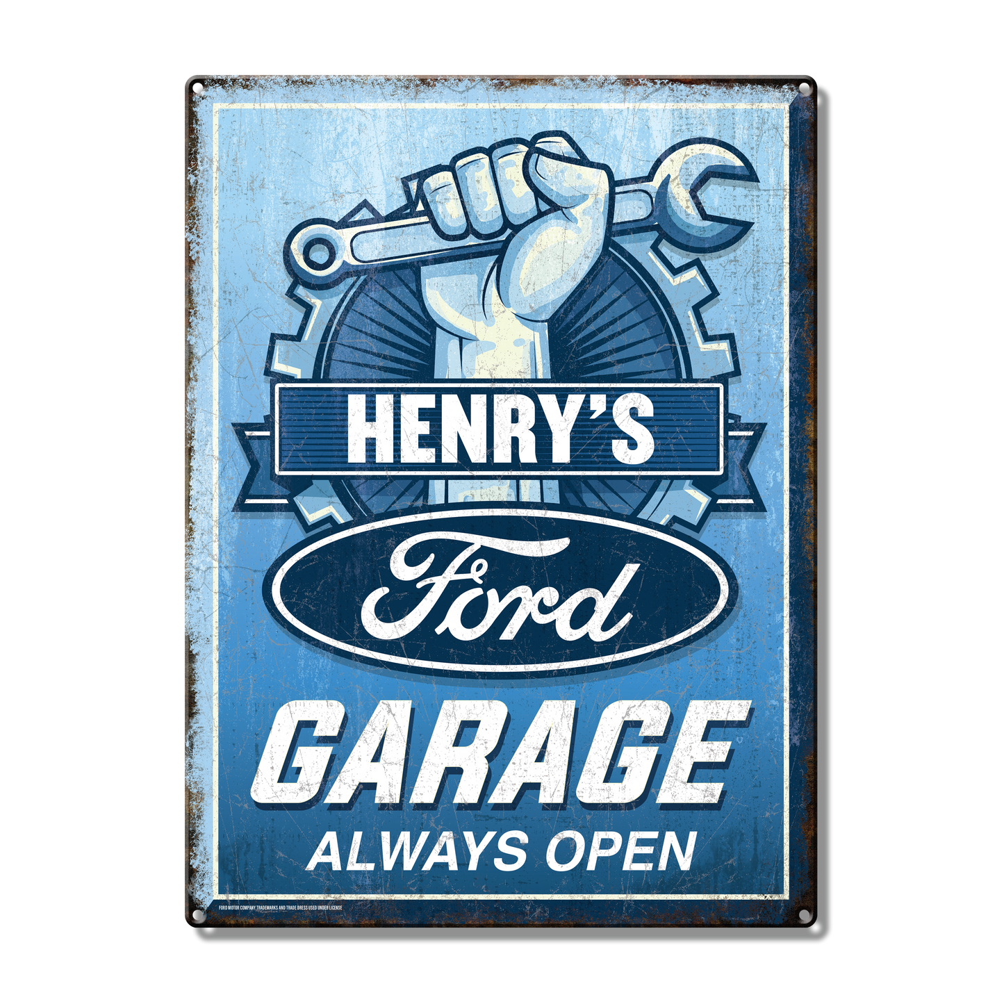 Ford Garage Custom Metal Sign