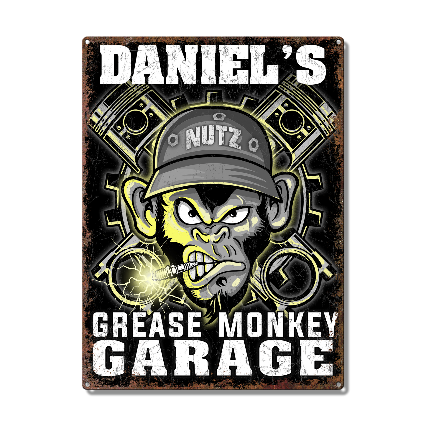 Grease Monkey Garage Custom Metal Sign