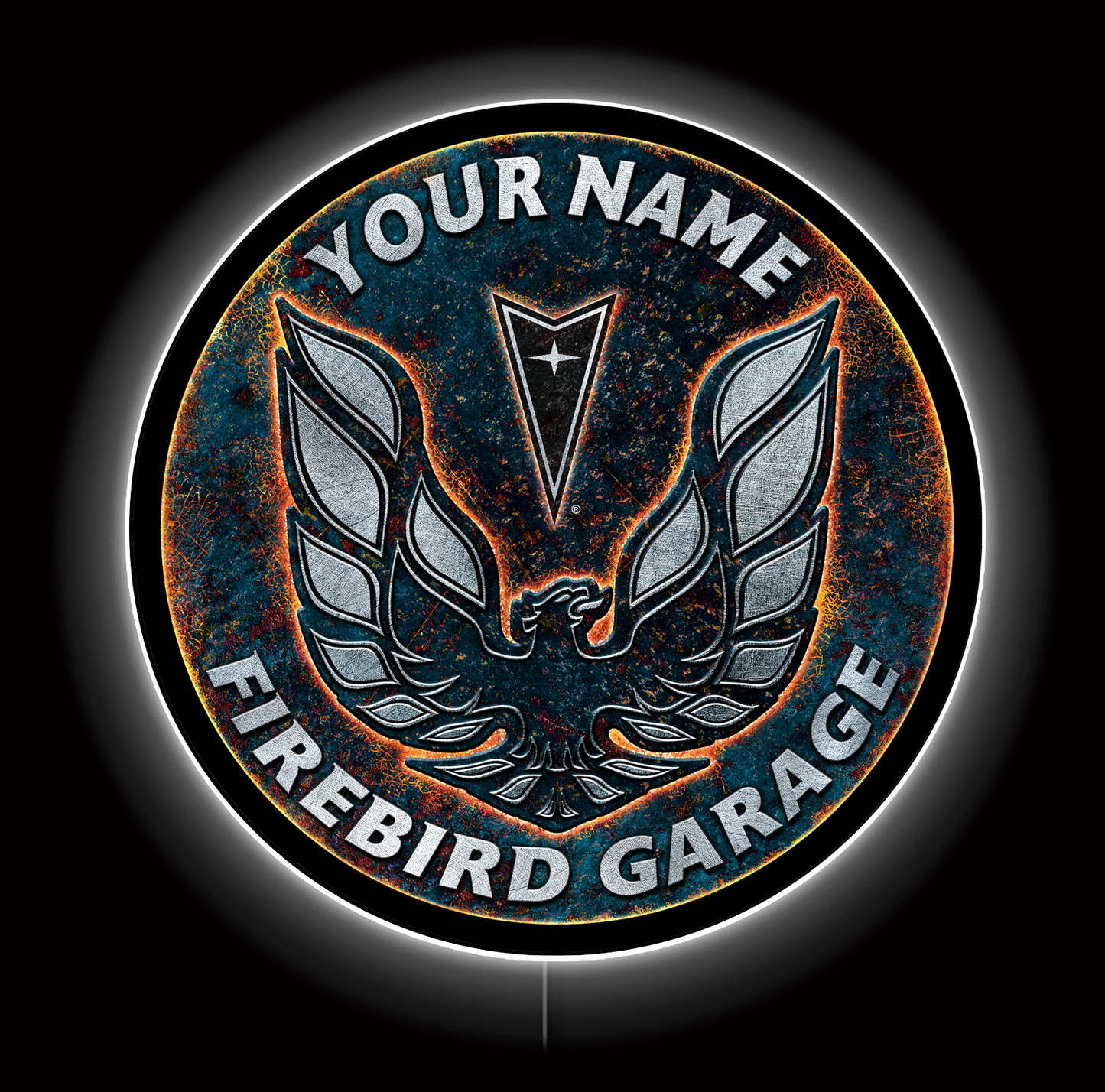 Firebird Lava Custom LED Sign 36 in