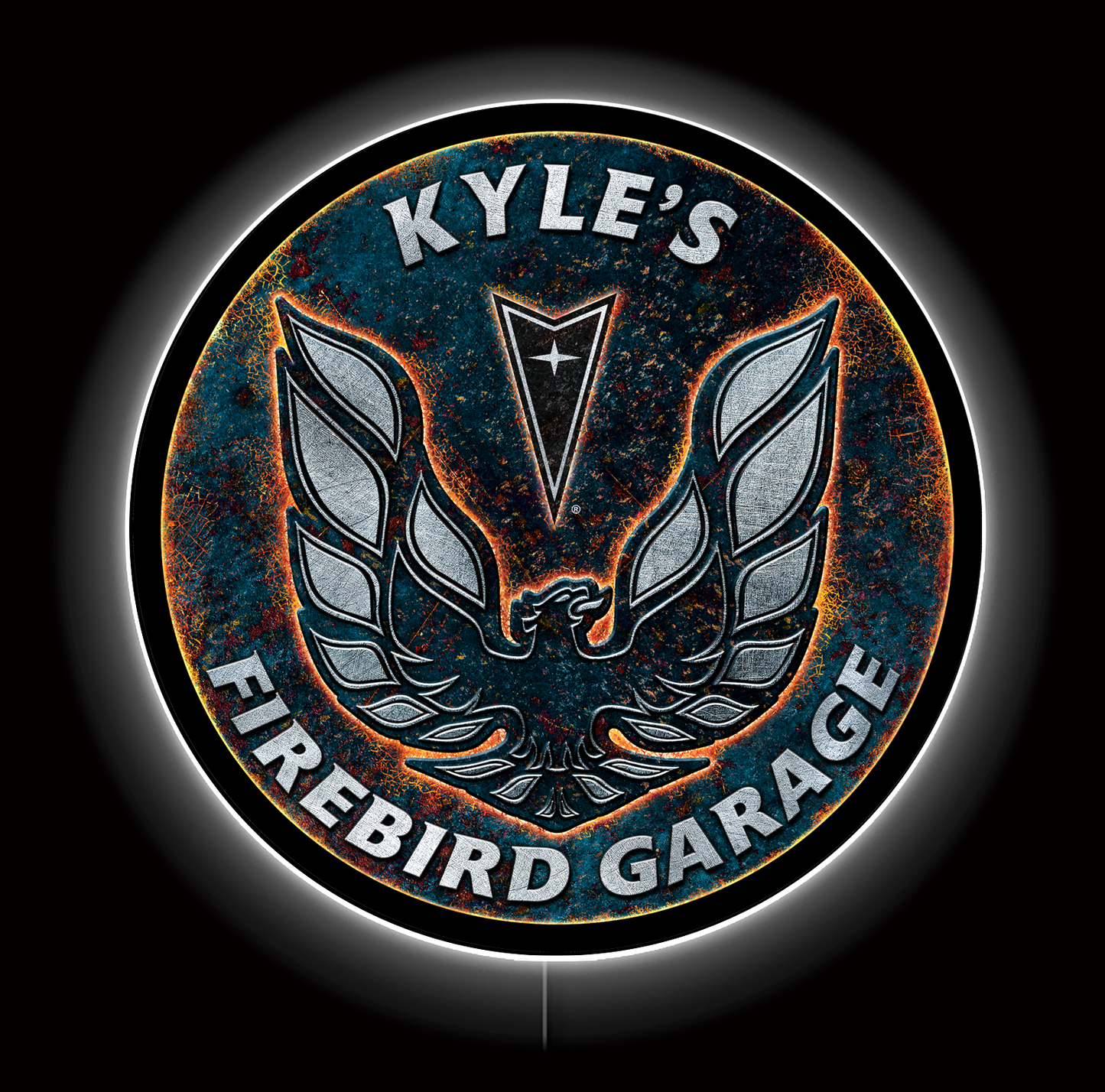 Firebird Lava Custom LED Sign 36 in