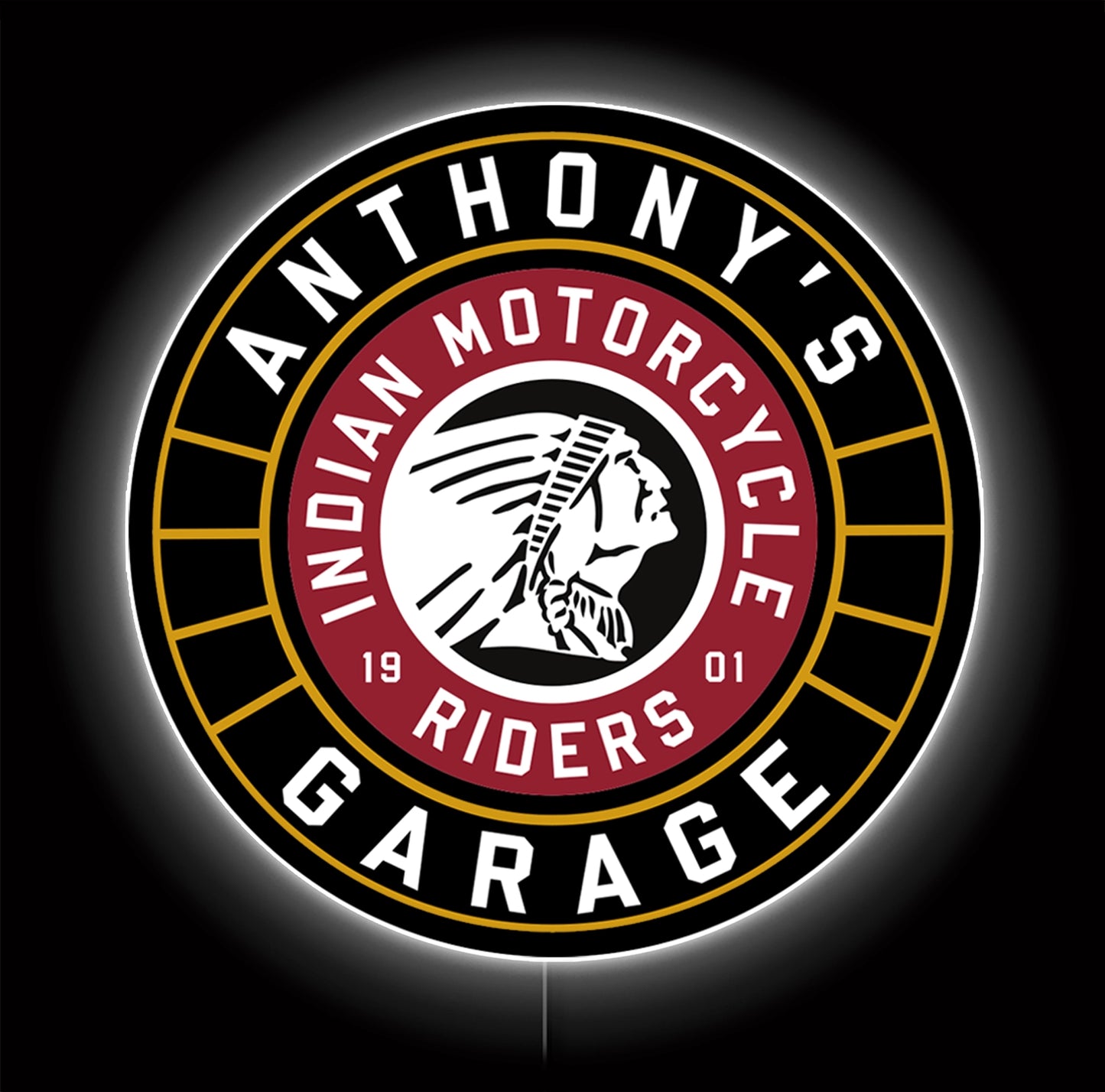 Indian Motorcycle Custom LED Sign 23 in