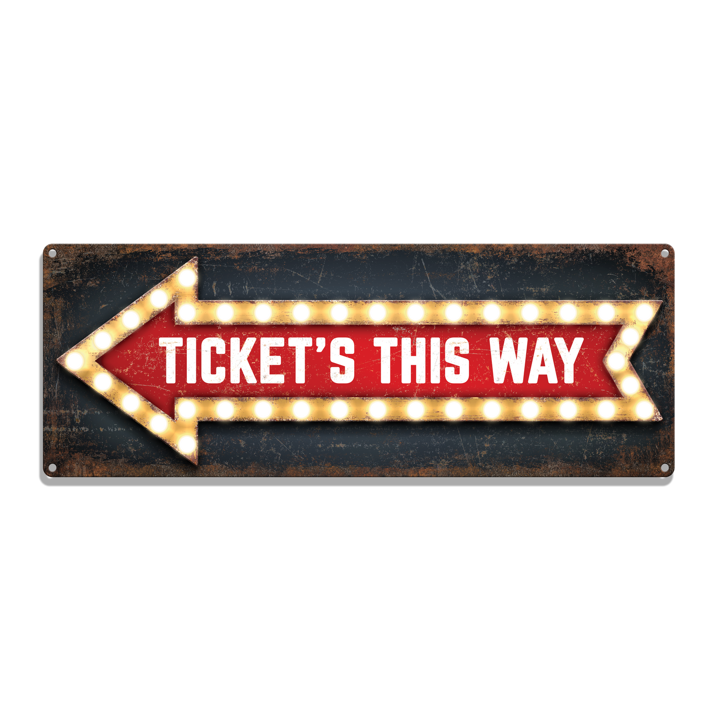 Marquee Arrow (Left) Custom Metal Sign