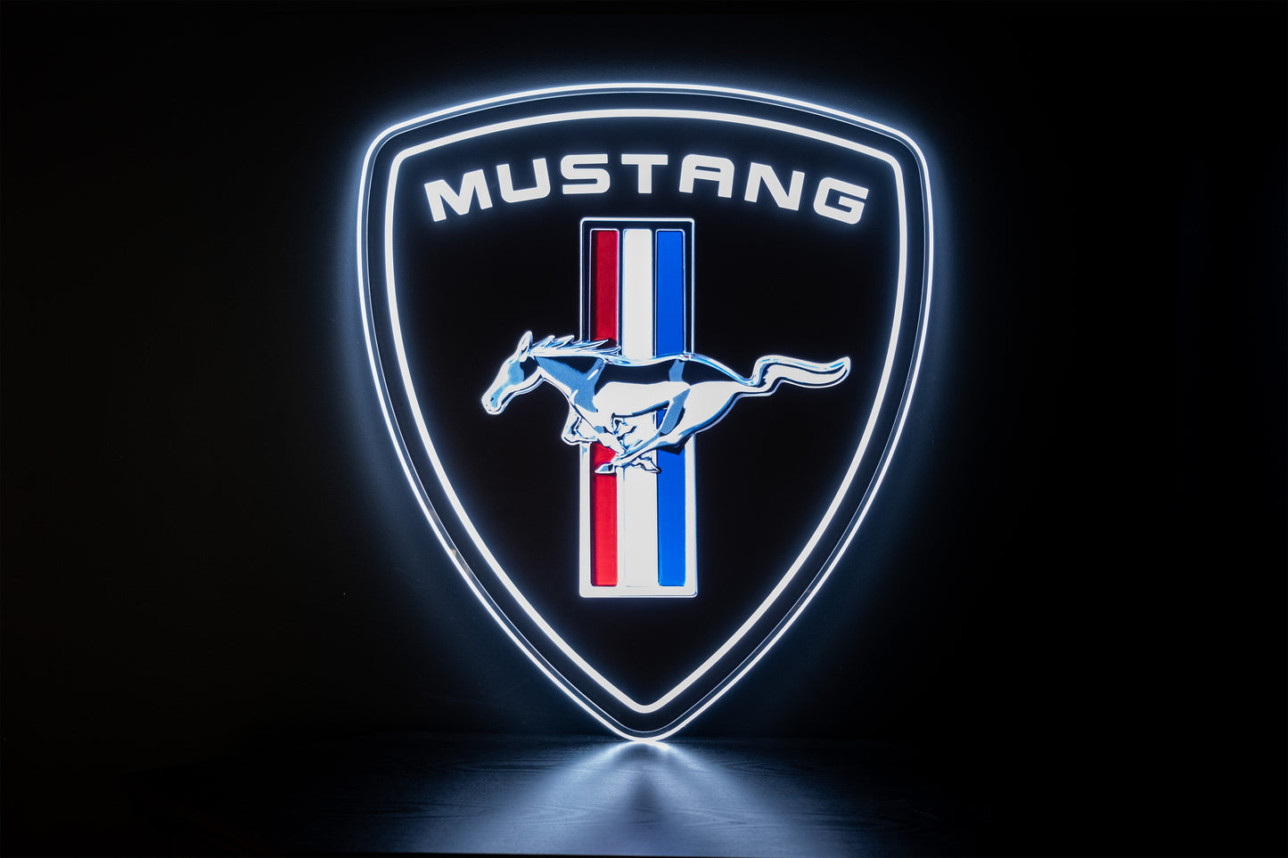 Mustang Shield Large Die Cut LED