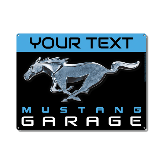 Mustang Garage Custom Metal Sign
