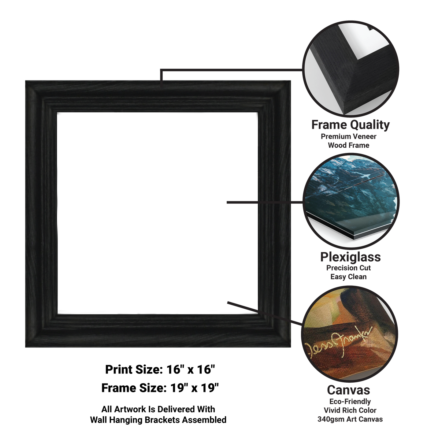 Kitchen Accent 2 16x16 Framed Canvas