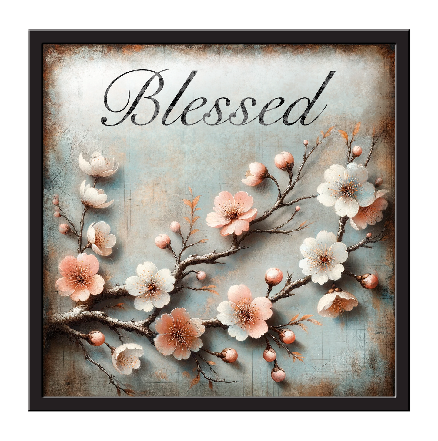 Cherry Blossom 24 x 24 Framed Canvas