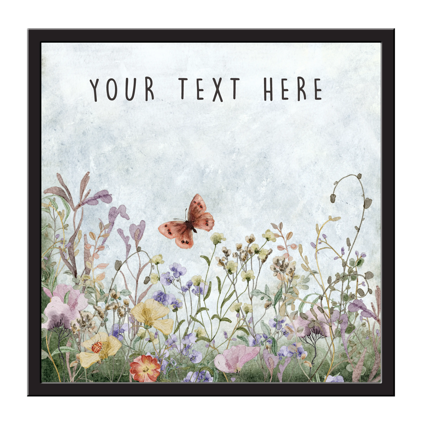 Wildflowers 24 x 24 Framed Canvas