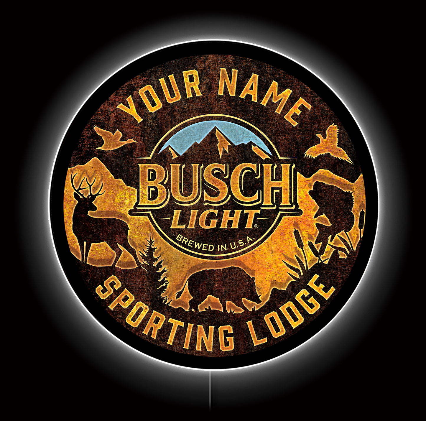 Busch Light Sports Lodge Custom LED Sign 23 in