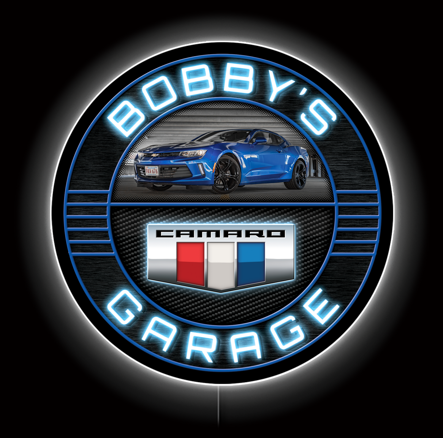Camaro Photo Custom LED Sign 23 in