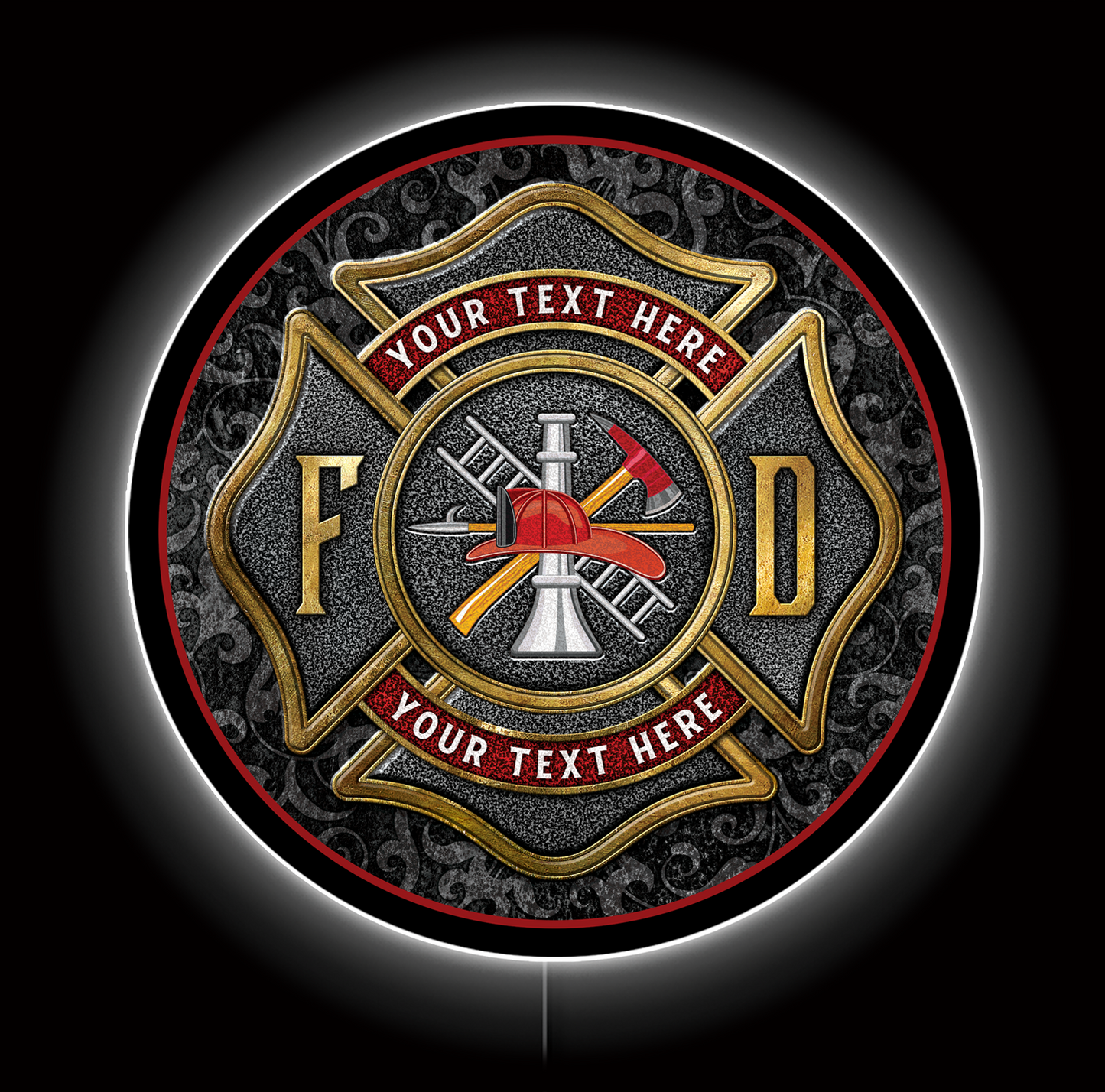 Firefighter Custom LED Sign 23 in