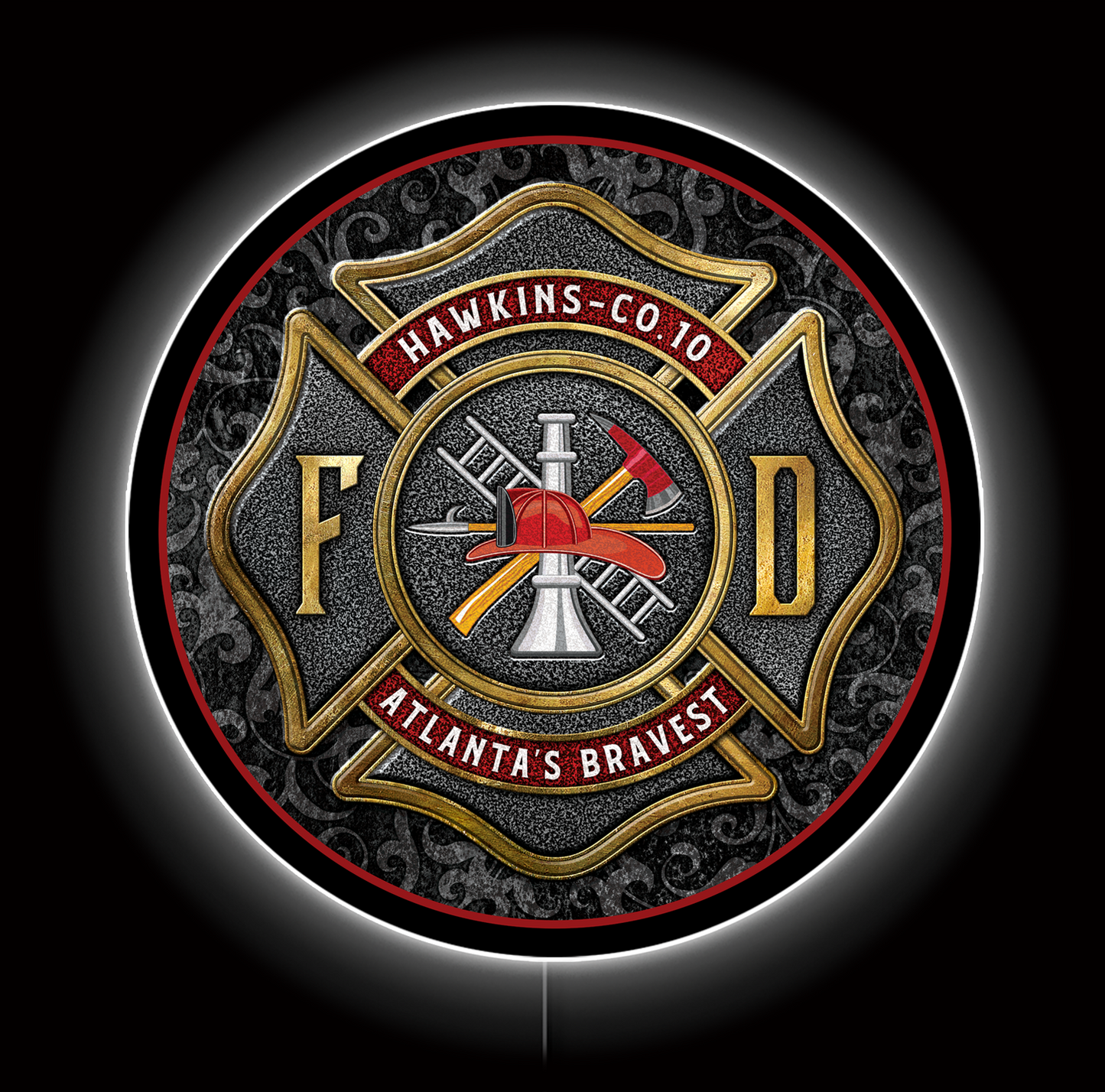 Firefighter Custom LED Sign 23 in