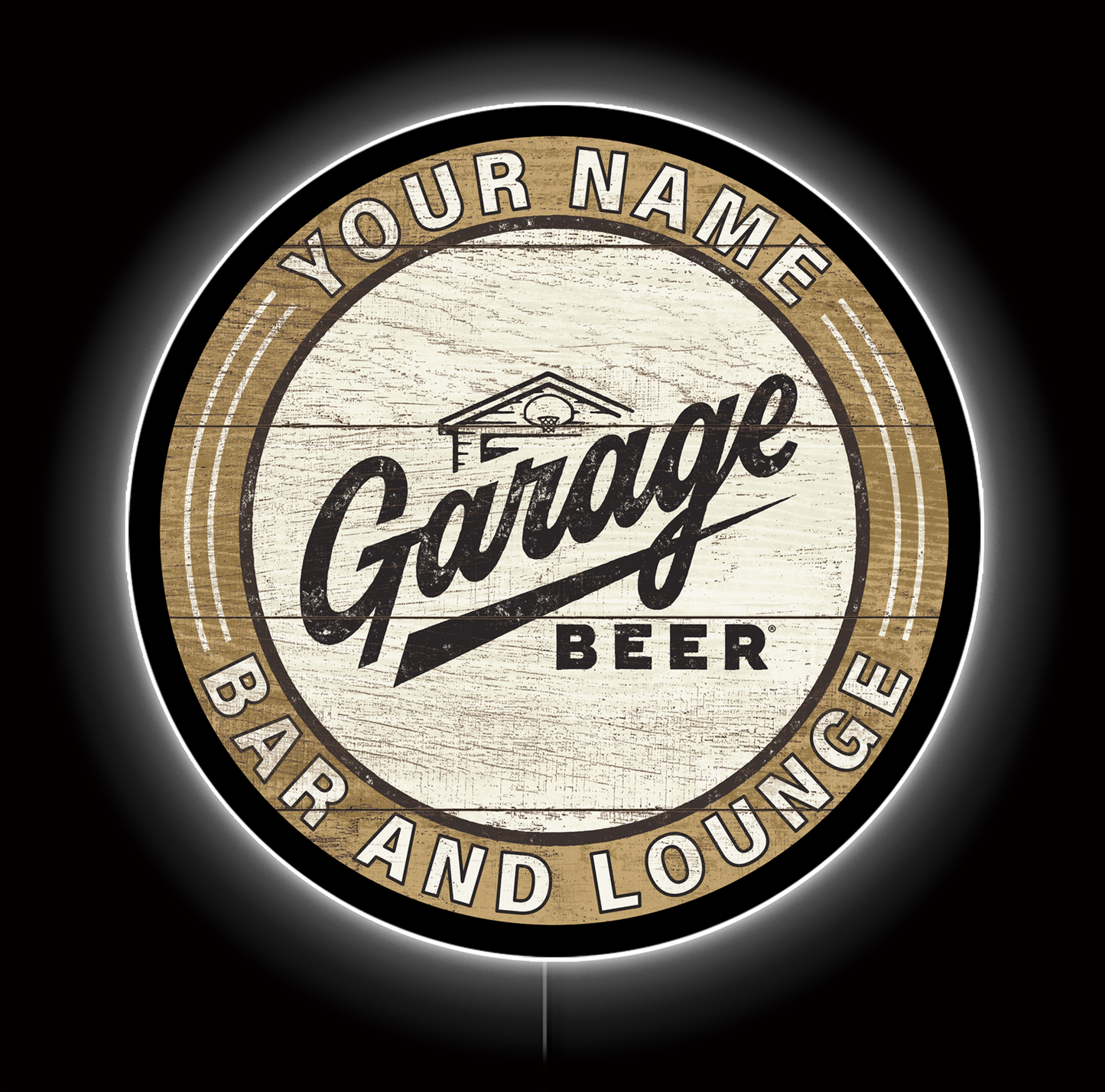 Garage Beer Custom LED Sign 36 in