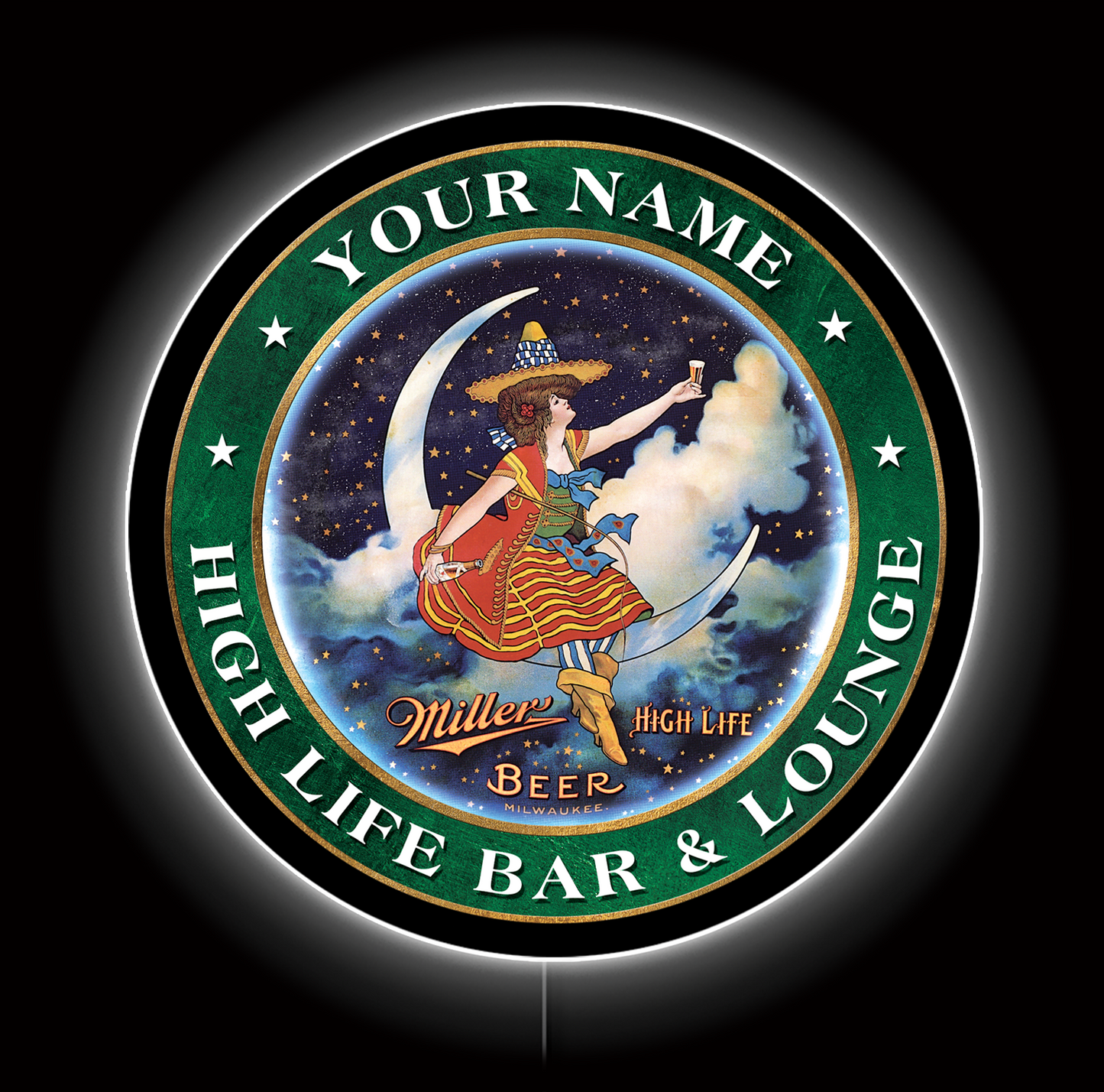 Miller High Life Custom LED Sign 36 in