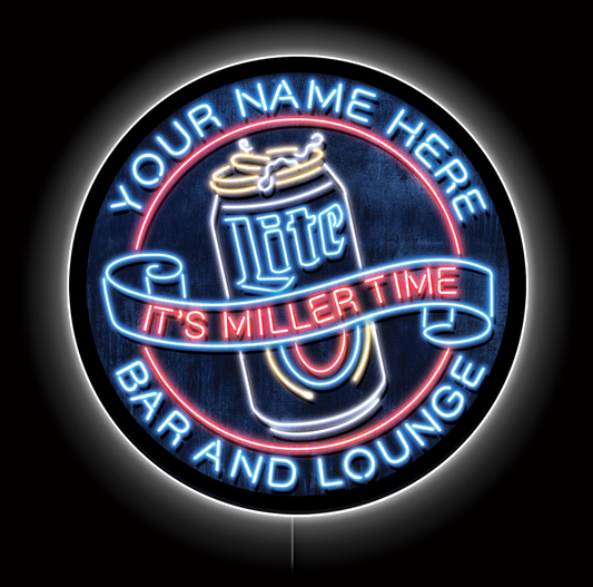 Miller Lite Neon Custom LED Sign 36 in
