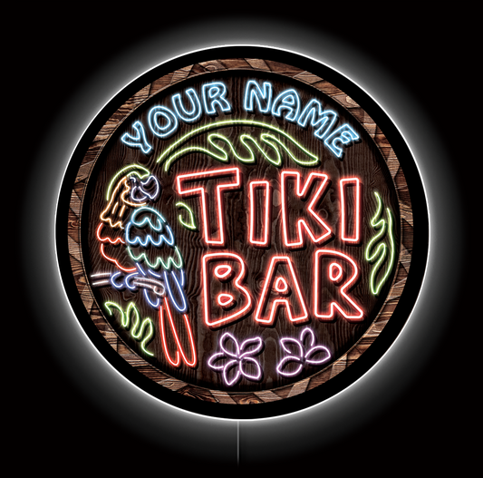 Tiki Bar Custom LED Sign 23 in