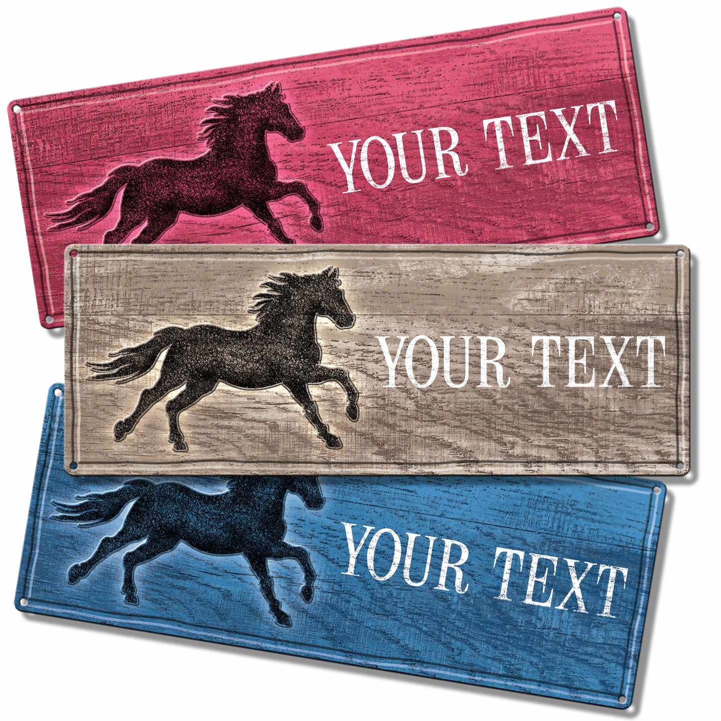 Horse Plaque Custom Metal Sign