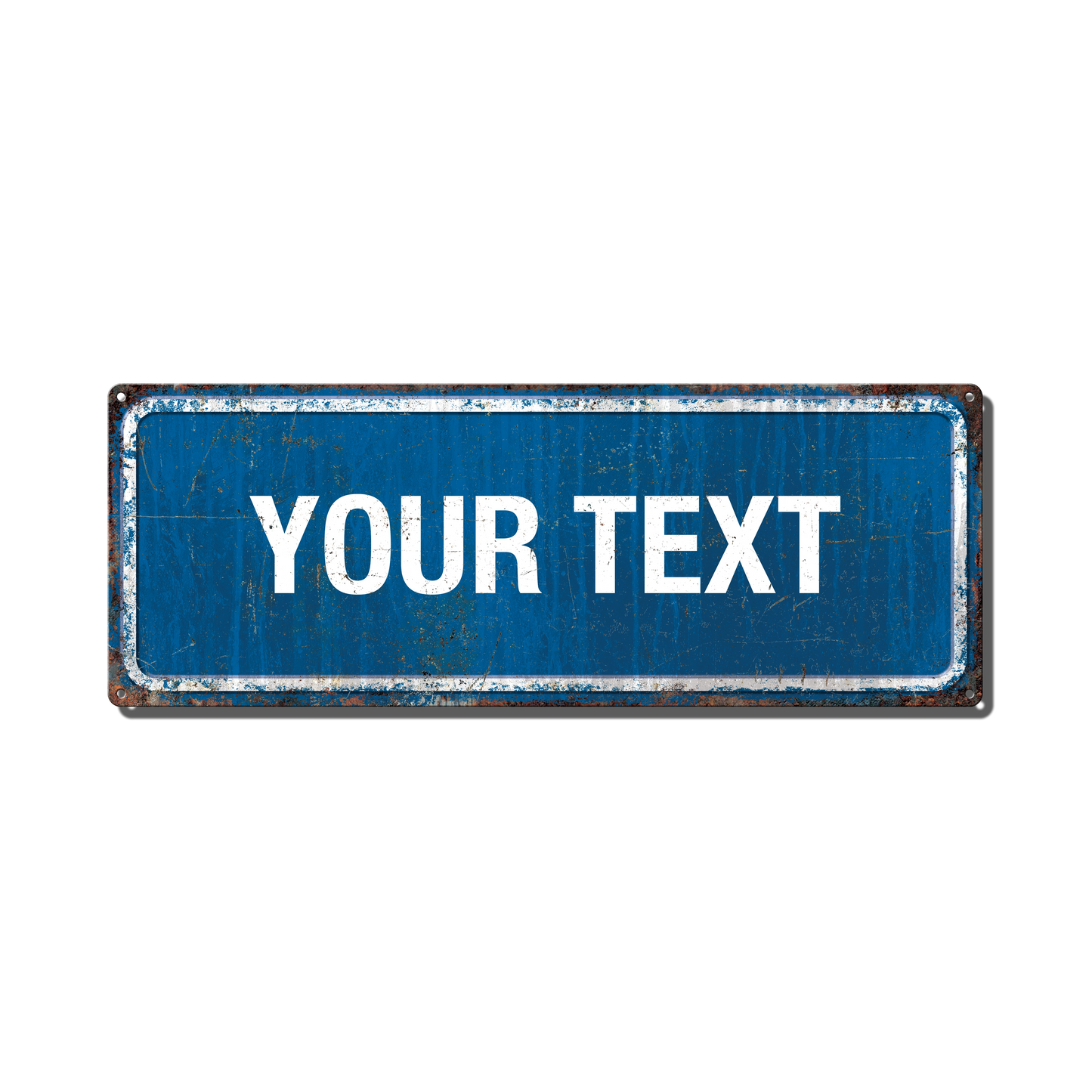 Blue Street Sign Custom Metal Sign