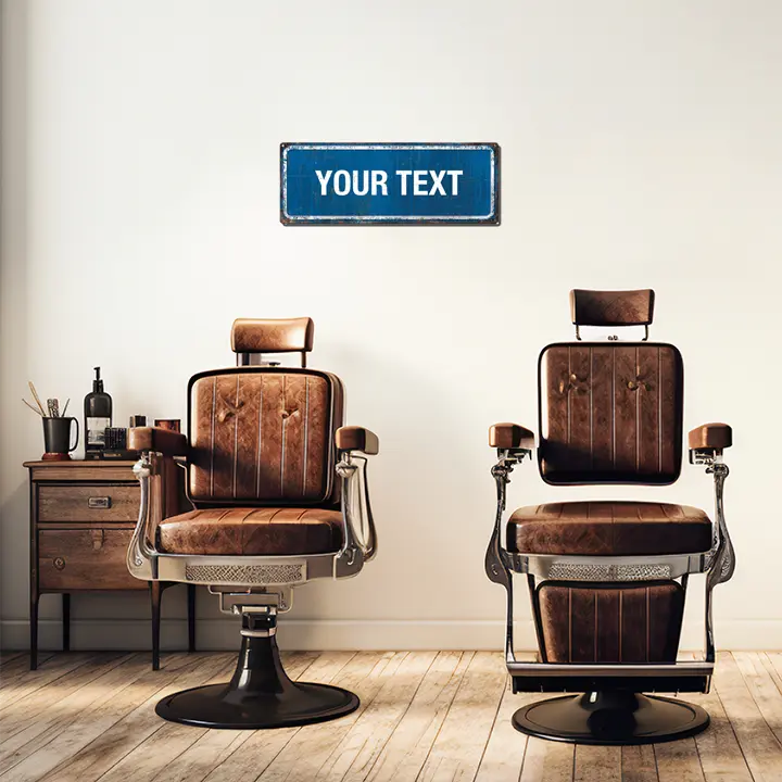 Blue Street Sign Custom Metal Sign