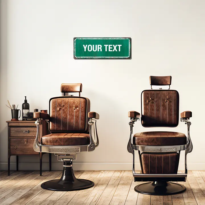 Green Street Sign Custom Metal Sign