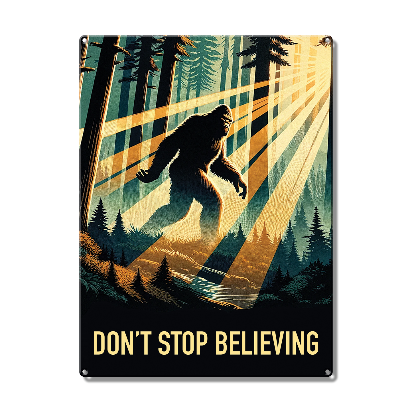 Bigfoot Custom Metal Sign