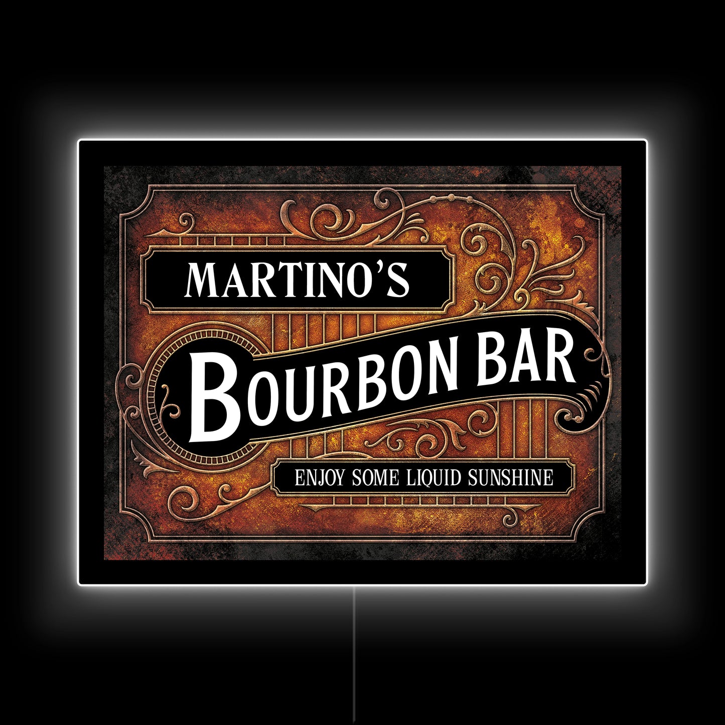 Bourbon Bar Custom LED Sign