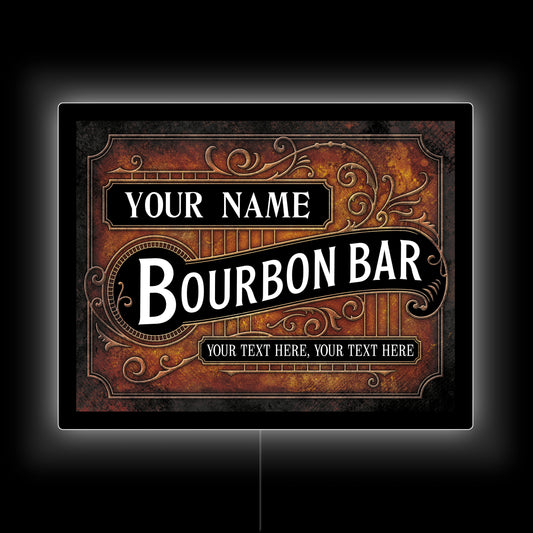 Bourbon Bar Custom LED Sign