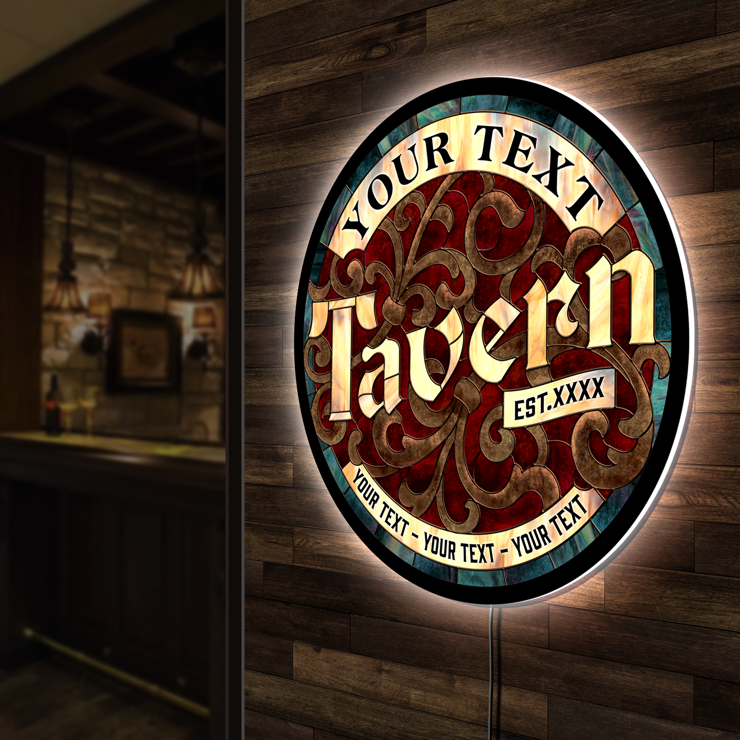 Tavern Custom LED Sign 23 in