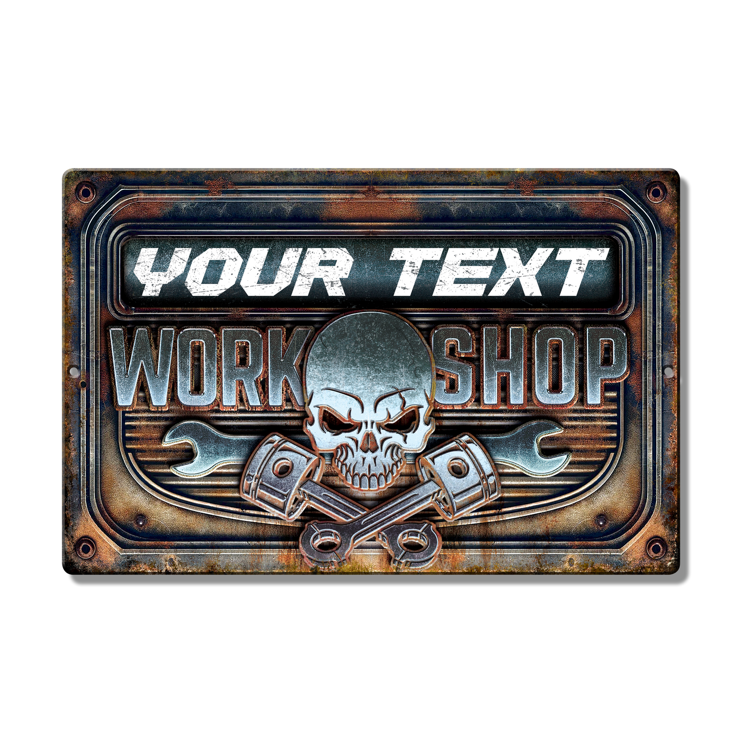 Workshop Metal Sign