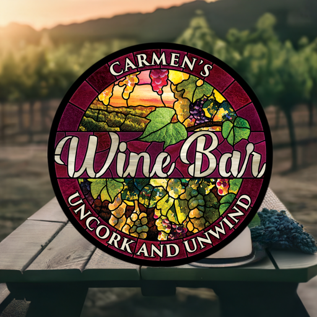 Wine Bar Custom LED Sign 23 in